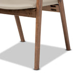 Lot de 2 chaises de salle à manger gris/noir de style milieu de siècle