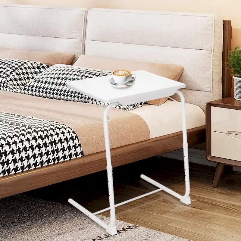 Black / White Portable Folding Laptop Table, 1-Person