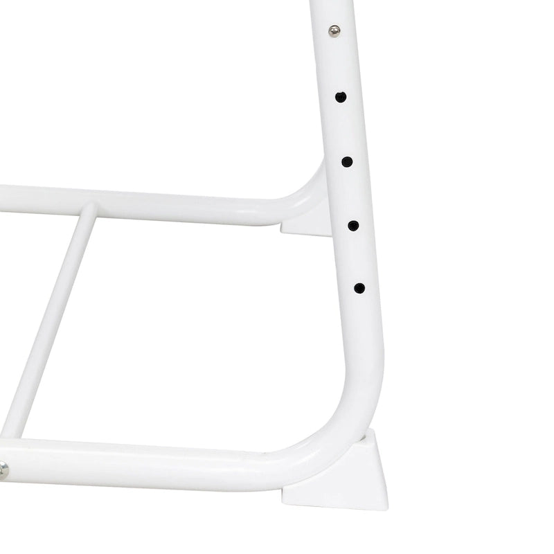 Table d'ordinateur portable pliable noire/blanche, 1 personne