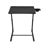Table d'ordinateur portable pliable noire/blanche, 1 personne