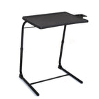 Table d'ordinateur portable pliable noire/blanche, 1 personne