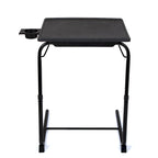 Table d'ordinateur portable pliable noire/blanche, 1 personne