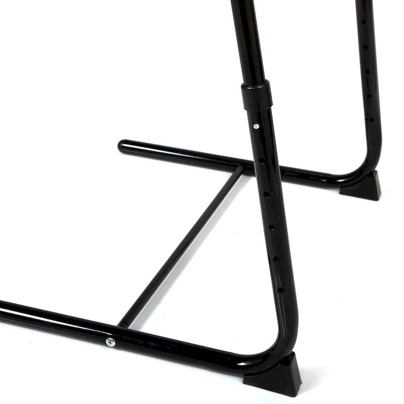 Table d'ordinateur portable pliable noire/blanche, 1 personne