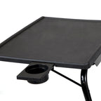 Table d'ordinateur portable pliable noire/blanche, 1 personne