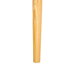Banc mi-siècle bleu/beige et naturel, 1 place