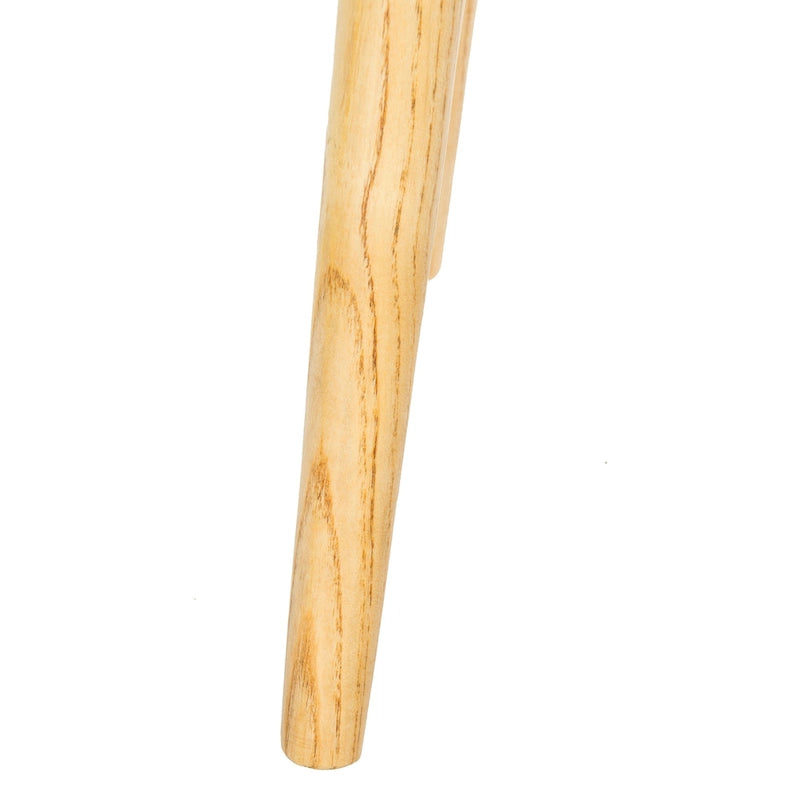 Banc mi-siècle bleu/beige et naturel, 1 place