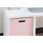 Bureau de rangement 2 casiers, 1 personne, Expresso/Gris/Blanc