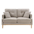 Causeuse 2 places bleu foncé / crème / bleu ciel avec port USB