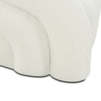 Fauteuil pivotant Boucle – Vert genévrier / Blanc ivoire, un siège
