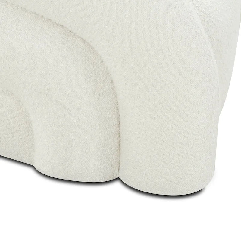 Fauteuil pivotant Boucle – Vert genévrier / Blanc ivoire, un siège