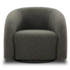 Fauteuil pivotant Boucle – Vert genévrier / Blanc ivoire, un siège