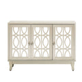 Bahut/Cabinet Champagne/Noir Mirroir 3 Portes pour 1 Personne