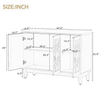 Bahut/Cabinet Champagne/Noir Mirroir 3 Portes pour 1 Personne