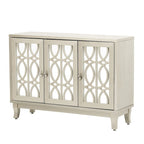 Bahut/Cabinet Champagne/Noir Mirroir 3 Portes pour 1 Personne