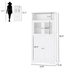 Armoire de rangement de salle de bain noire / blanche / marron / naturelle — Autonome, pour 1 personne