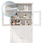 Armoire de rangement de salle de bain noire / blanche / marron / naturelle — Autonome, pour 1 personne