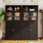 Armoire de rangement de salle de bain noire / blanche / marron / naturelle — Autonome, pour 1 personne